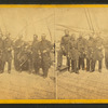 Admiral Dahlgren and staff, U. S. S. Pawnee, Charleston Harbor, S. C.