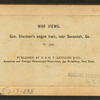 Gen. Sherman's wagon train, near Savannah, Ga.