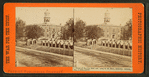 Views of the City Hall and camp of the 2nd Mass. Infantry, Atlanta, Ga.