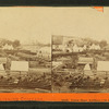 Union siege artillery "in park" at Yorktown.