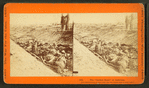 The "sunken road" at Antietam. [View of Confederate dead in a trench.]