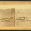On the battlefield at Gettysburg. [Union dead.]