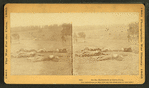 On the battlefield at Gettysburg. [Union dead.]