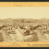 Atlanta, Georgia, just after its capture. [Covered wagons near the train depot.]