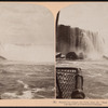 Majestically grand - the falls, from the "Maid of the Mist," Niagara, U.S.A.