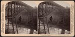 Dixon crossing Niagara below the Great Cantilever Bridge, U.S.A.