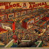 Christy Bros. 5 ring wild animal show circus poster