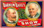 The Barnum Bailey greatest show on earth circus poster