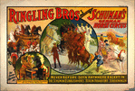 Ringling Bros presenting Schuman's German horse circus poster