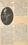 Charles T. Griffes' clippings excerpts.