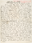 Additional note [to Specimen Days] written 1887 for the English edition. Holograph, unsigned