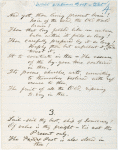 "As a Strong Bird on Pinions free," holograph poem.