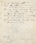 "Broadway, 1861," and "I too am drawn." Holograph poems, unsigned and undated. 1 leaf.