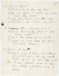 "A Child's Reminiscence." Holograph poem [1859].