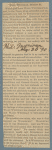 Emerson: An Appreciation. Holograph draft, unsigned, c. 1854.