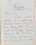 Emerson: An Appreciation. Holograph draft, unsigned, c. 1854.