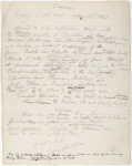 [Notes on] Emerson Essays -- 1st Series -- copyrighted 1847. Holograph MS, unsigned, undated.