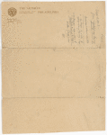 [Good-bye, My Fancy. "American National Literature"] Fragment of essay. Undated, unsigned.