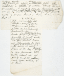 My Visits and Distributions. Unsigned holograph draft, [1863]. "The bearer, Mr. Walt Whitman...."