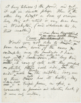 My Visits and Distributions. Unsigned holograph draft, [1863]. "The bearer, Mr. Walt Whitman...."