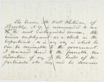 My Visits and Distributions. Unsigned holograph draft, [1863]. "The bearer, Mr. Walt Whitman...."