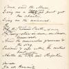 "Song of the Universal." Holograph, unsigned and undated.