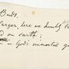"Two little human buds." Holograph poem (fragment?). Unsigned, undated.
