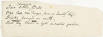 "Two little human buds." Holograph poem (fragment?). Unsigned, undated.
