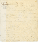 "What is this terrible suggestion." Holograph note fragment. Unsigned, undated.