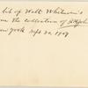 "What is this terrible suggestion." Holograph note fragment. Unsigned, undated.