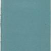 Notebook cover, front.