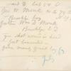 [Ms. leaf recto] ward D bed 50 Armory, Geo W. Monk ...