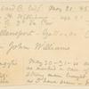 [Ms. leaf recto] ward C, bed 6. May 31—'65; James H. Williams ...