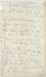 [Ms. leaf verso] Noah Laing, Ward I. bed 36 Armory ...