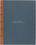 Custom binding, front cover.