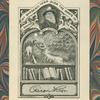 Front endpaper, with the bookplate of Oscar Lion.