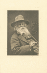Frontispiece portrait of Walt Whitman by George C. Cox, New York, 1887