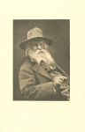 Frontispiece portrait of Walt Whitman by George C. Cox, New York, 1887.
