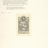 Front endpaper, with the  bookplate of Oscar Lion.