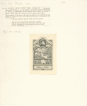 Front endpaper, with the  bookplate of Oscar Lion.