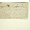 Leaf mounted at right, via a hinge along the top edge of the manuscript, with one holograph manuscript written on a scrap of paper