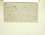 Leaf mounted at right, via a hinge along the top edge of the manuscript, with one holograph manuscript written on a scrap of paper