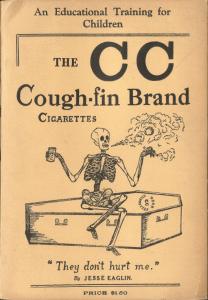The CC Cough-fin brand cigarettes