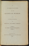 A vindication of the rights of woman...