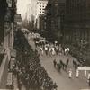 Suffrage parade marching north on Fifth Avenue at 26th Street