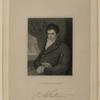 Engraving of portrait of Fulton by Benjamin West