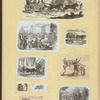 Horse-drawn carriages and carts.