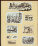 Horse-drawn carriages and carts.