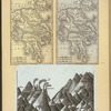 Maps of Greece and comparative diagram of the world's mountain ranges.