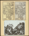 Maps of Greece and comparative diagram of the world's mountain ranges.